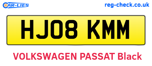 HJ08KMM are the vehicle registration plates.
