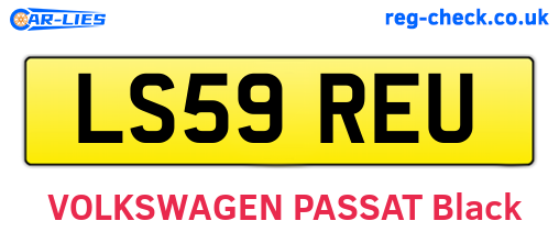 LS59REU are the vehicle registration plates.