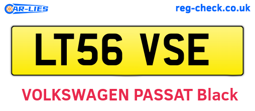 LT56VSE are the vehicle registration plates.