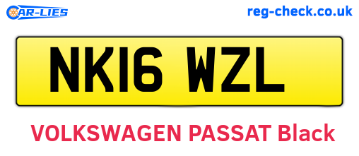 NK16WZL are the vehicle registration plates.