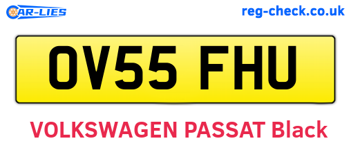 OV55FHU are the vehicle registration plates.