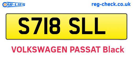 S718SLL are the vehicle registration plates.