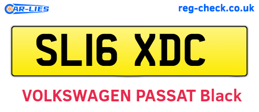 SL16XDC are the vehicle registration plates.