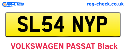 SL54NYP are the vehicle registration plates.