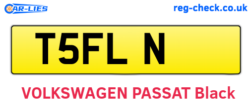 T5FLN are the vehicle registration plates.