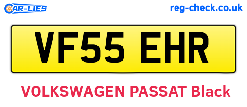 VF55EHR are the vehicle registration plates.