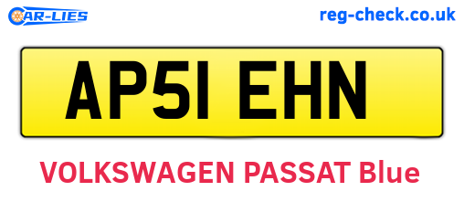 AP51EHN are the vehicle registration plates.