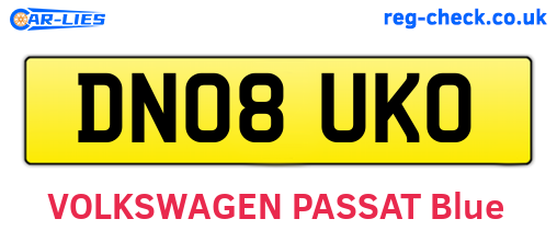 DN08UKO are the vehicle registration plates.