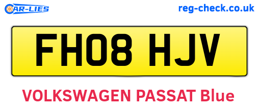 FH08HJV are the vehicle registration plates.