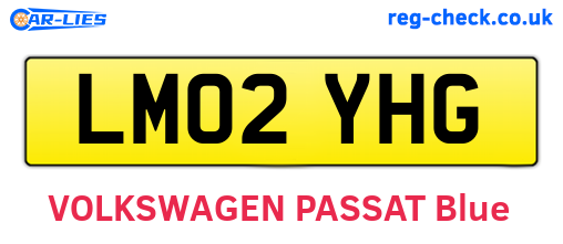 LM02YHG are the vehicle registration plates.