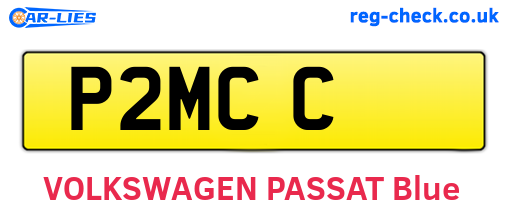 P2MCC are the vehicle registration plates.