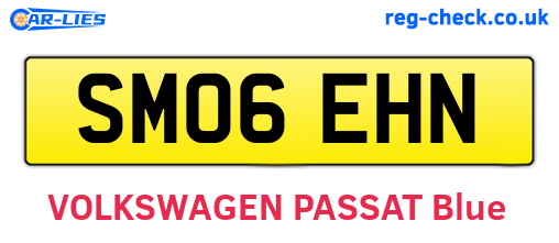 SM06EHN are the vehicle registration plates.