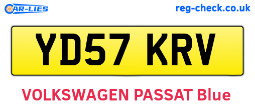 YD57KRV are the vehicle registration plates.