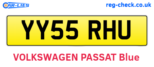 YY55RHU are the vehicle registration plates.