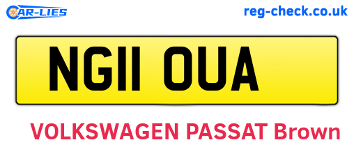 NG11OUA are the vehicle registration plates.