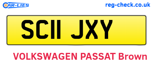 SC11JXY are the vehicle registration plates.