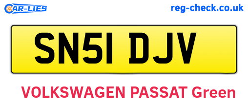 SN51DJV are the vehicle registration plates.
