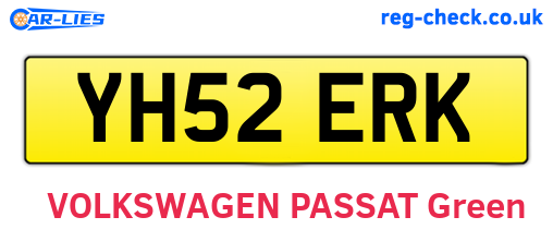 YH52ERK are the vehicle registration plates.