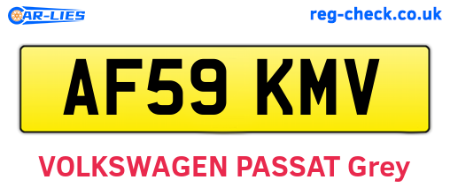 AF59KMV are the vehicle registration plates.