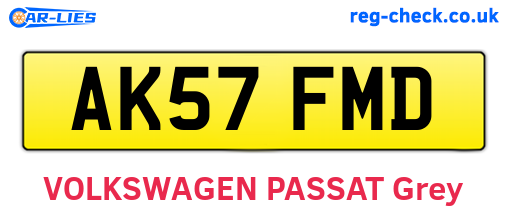AK57FMD are the vehicle registration plates.