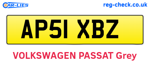 AP51XBZ are the vehicle registration plates.