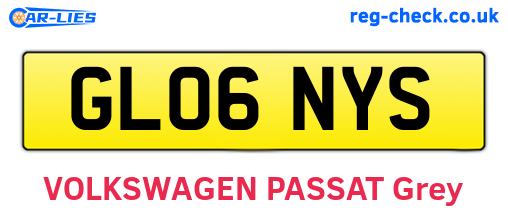 GL06NYS are the vehicle registration plates.