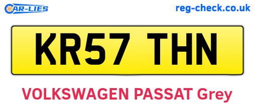KR57THN are the vehicle registration plates.
