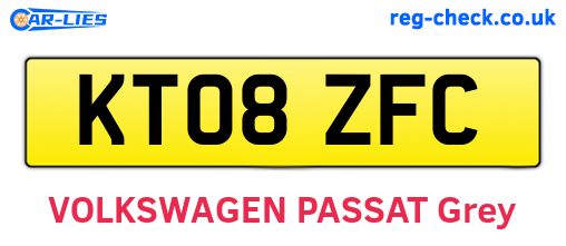 KT08ZFC are the vehicle registration plates.