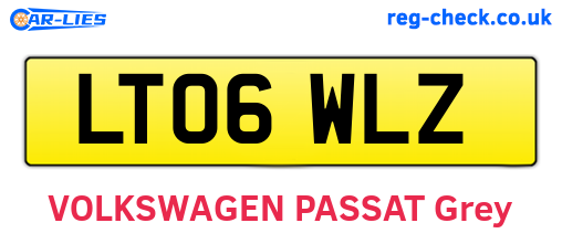 LT06WLZ are the vehicle registration plates.