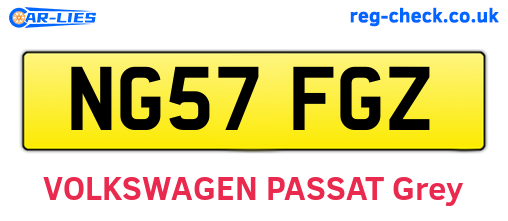 NG57FGZ are the vehicle registration plates.