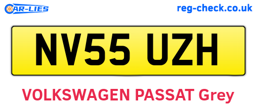 NV55UZH are the vehicle registration plates.