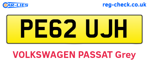 PE62UJH are the vehicle registration plates.