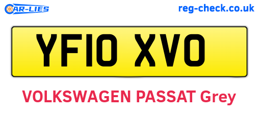 YF10XVO are the vehicle registration plates.