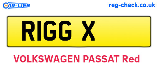 R1GGX are the vehicle registration plates.