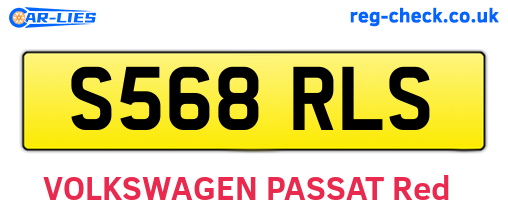 S568RLS are the vehicle registration plates.