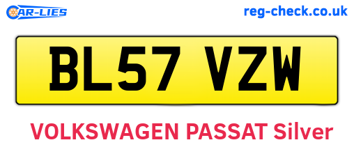 BL57VZW are the vehicle registration plates.
