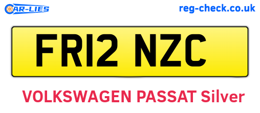 FR12NZC are the vehicle registration plates.
