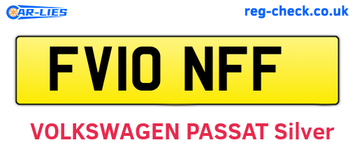 FV10NFF are the vehicle registration plates.