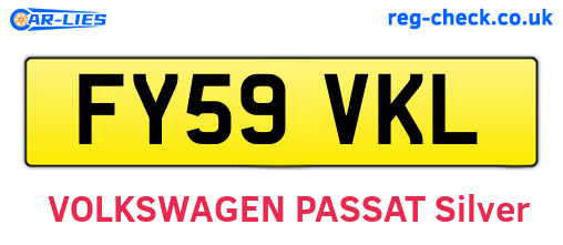 FY59VKL are the vehicle registration plates.