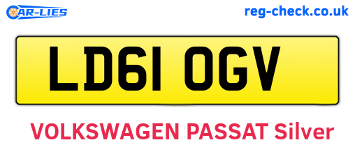 LD61OGV are the vehicle registration plates.
