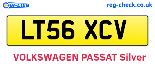LT56XCV are the vehicle registration plates.