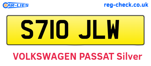 S710JLW are the vehicle registration plates.