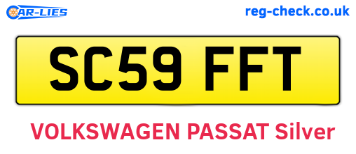 SC59FFT are the vehicle registration plates.