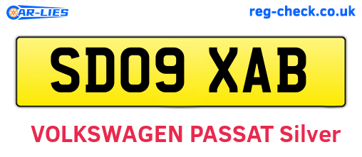 SD09XAB are the vehicle registration plates.