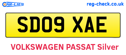 SD09XAE are the vehicle registration plates.