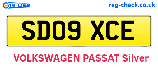 SD09XCE are the vehicle registration plates.