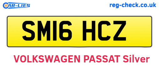 SM16HCZ are the vehicle registration plates.