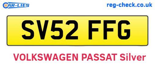 SV52FFG are the vehicle registration plates.