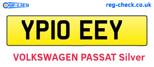 YP10EEY are the vehicle registration plates.