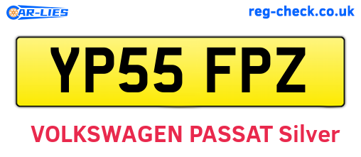 YP55FPZ are the vehicle registration plates.